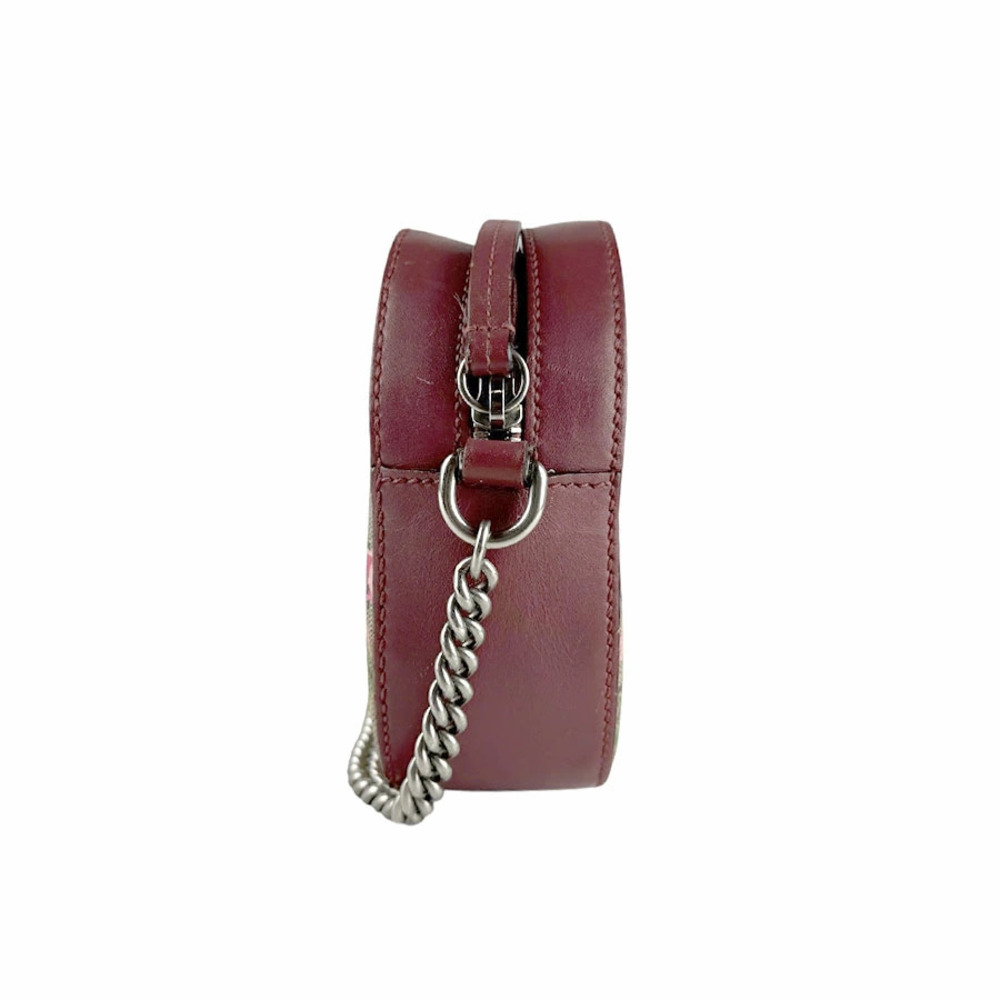 Gucci GG Blooms Supreme Canvas Shoulder Bag Brown Pink - Picture 2 of 5